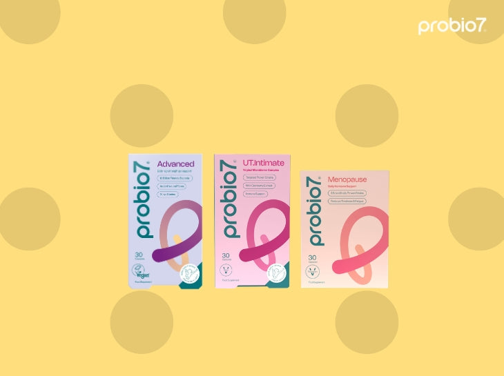 Η γυναικεία σειρά Probio7 περιλαμβάνει το Probio7 Advanced, UT.Intimate και Menopause