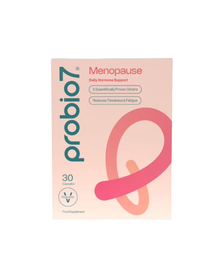 Probio7® Menopause —  Στοχευμένη φροντίδα στην εμμηνόπαυση & τις ορμονικές διακυμάνσεις. 3 στελέχη KABP™ + Βιταμίνη D, B6, B9. Για γυναίκες.