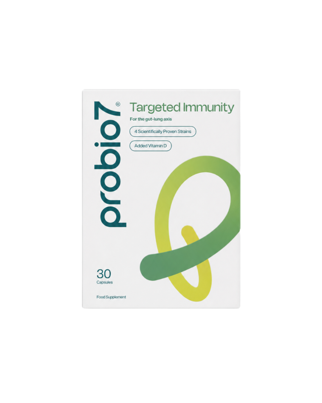 Probio7® Targeted Immunity —Μέγιστη ενίσχυση ανοσοποιητικού, άξονας εντέρου–πνευμόνων, χρόνια Covid. 4 στελέχη KABP™ + Βιταμίνη D. Από 2 ετών.