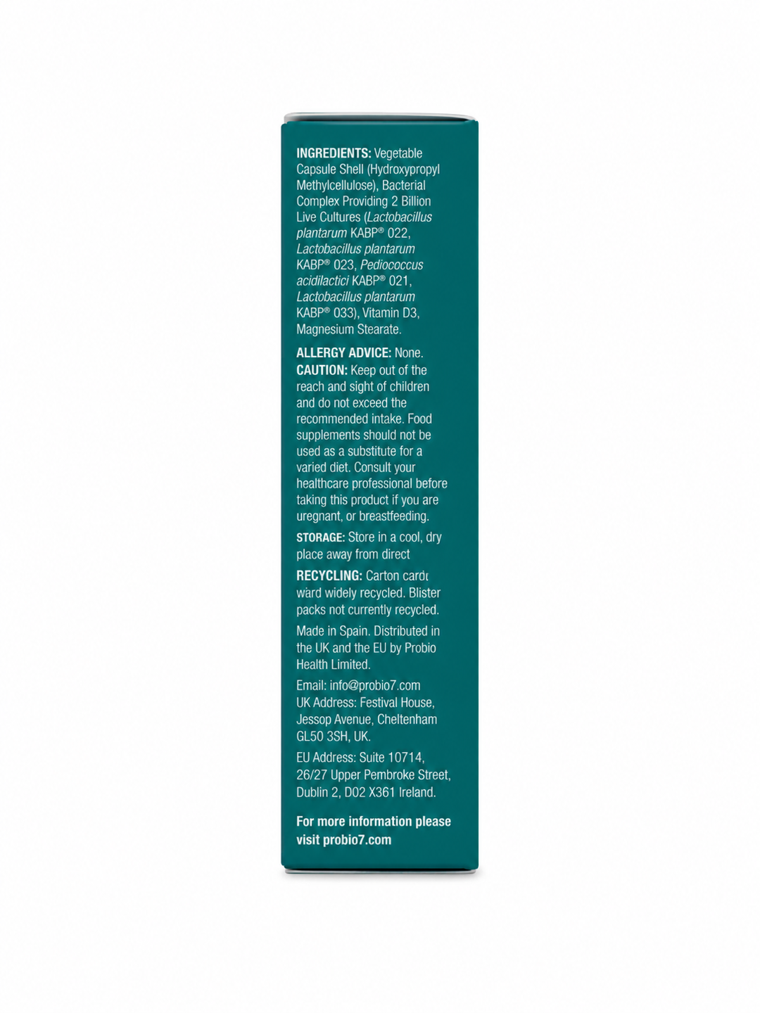 Probio7® Targeted Immunity —Μέγιστη ενίσχυση ανοσοποιητικού, άξονας εντέρου–πνευμόνων, χρόνια Covid. 4 στελέχη KABP™ + Βιταμίνη D. Από 2 ετών.